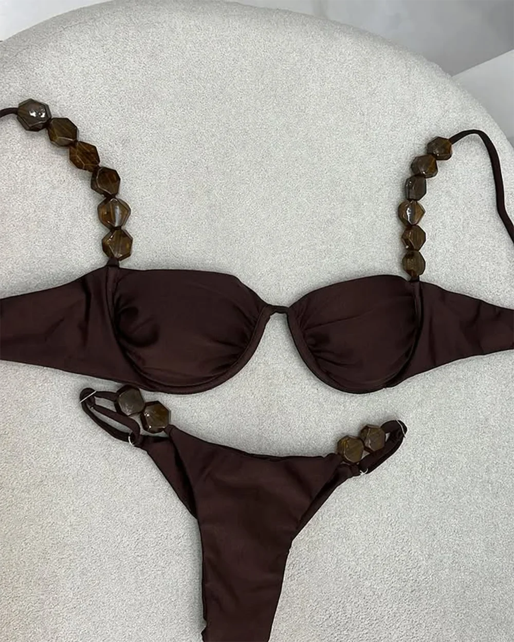 Glamorous Golden Bikini Set