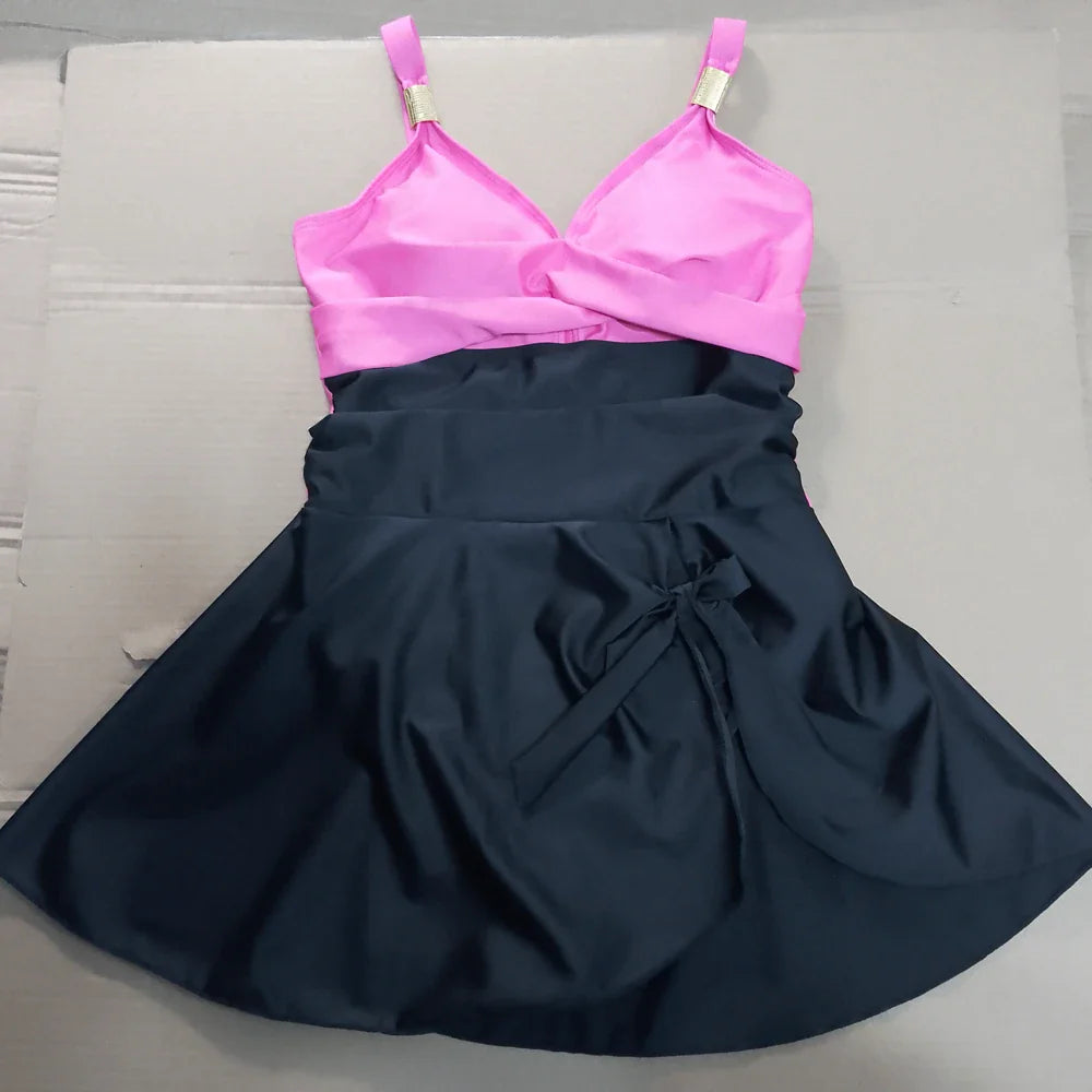 Colorful Slimming Swimdress