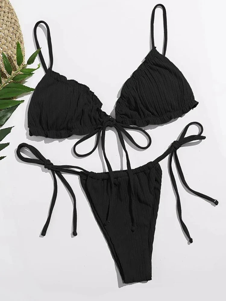 Chic Stripe Bikini Set