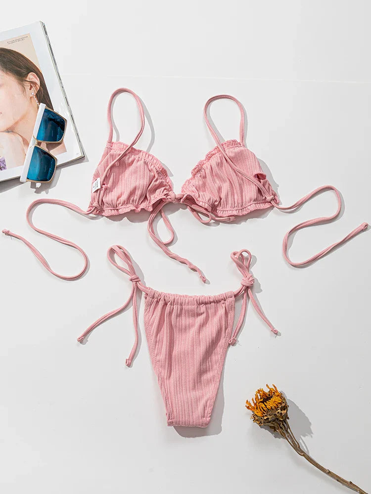 Chic Stripe Bikini Set
