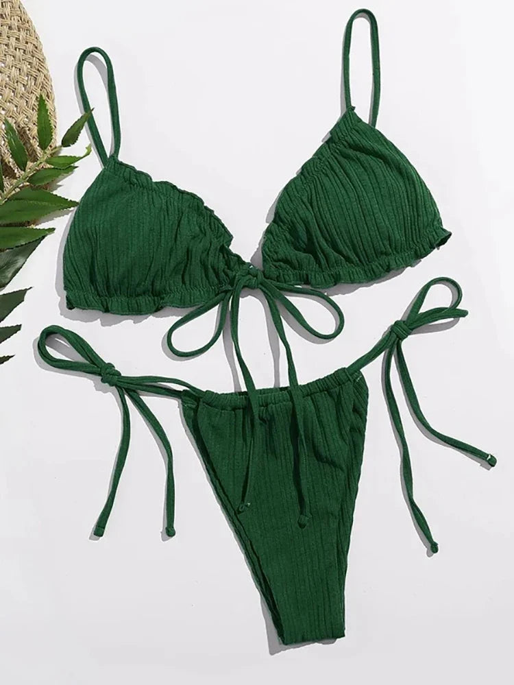 Chic Stripe Bikini Set
