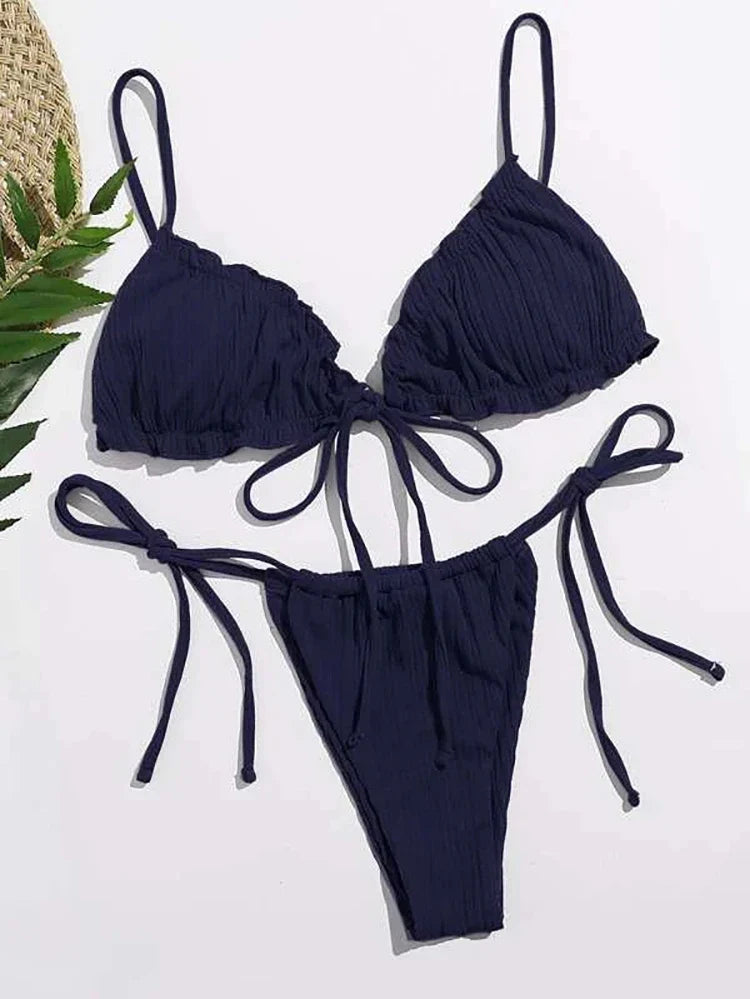 Chic Stripe Bikini Set