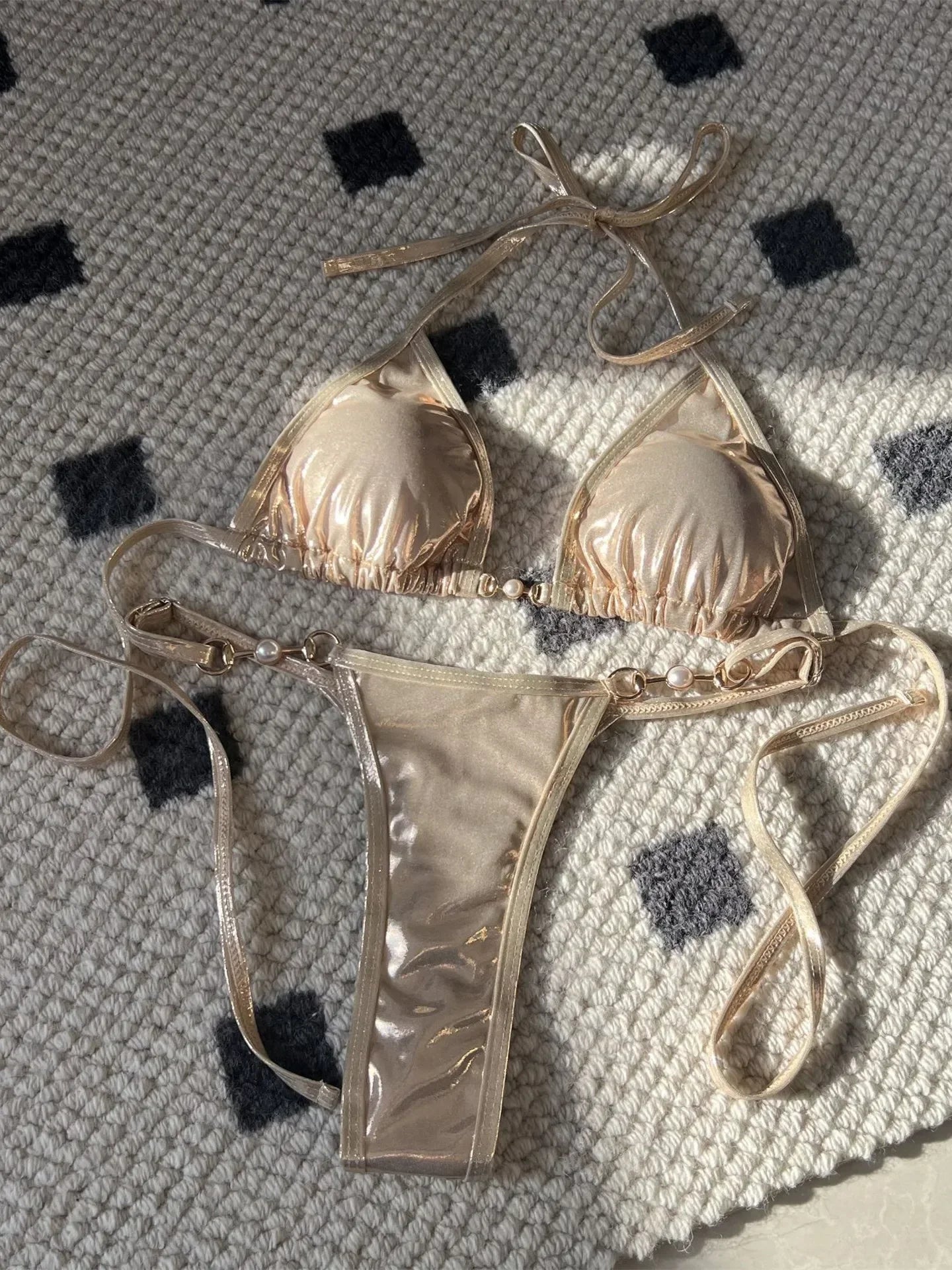 Glamorous Pink Bikini Set
