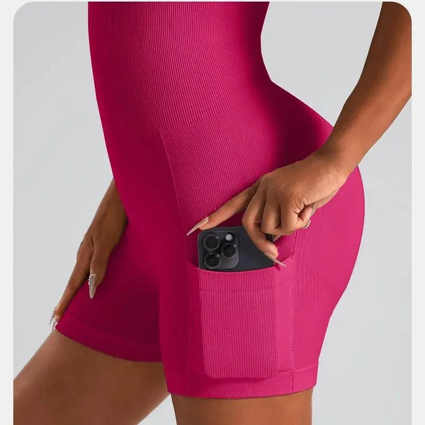 Chic Criss Cross Yoga Bodysuit
