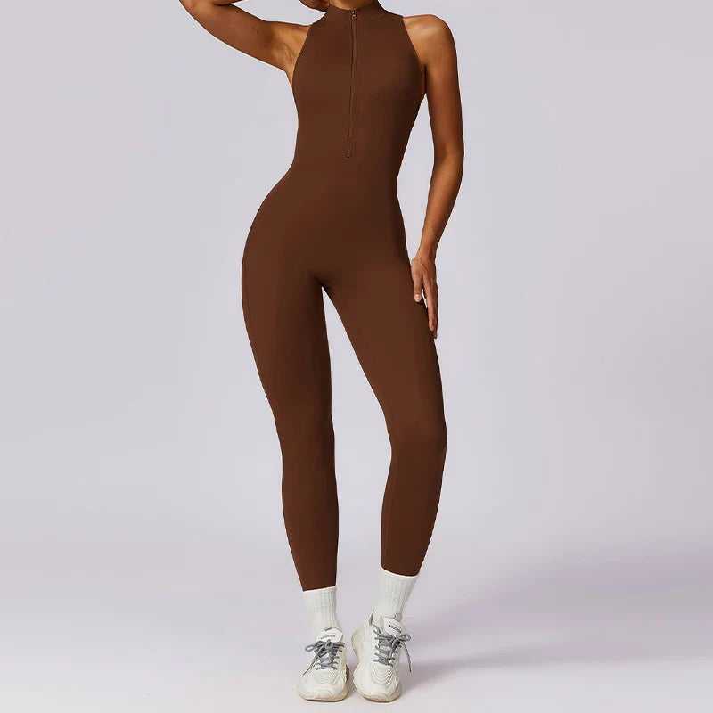 Stylish Backless Yoga Romper