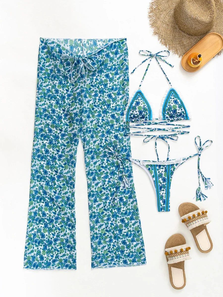 Chic Triangle Bikini Set